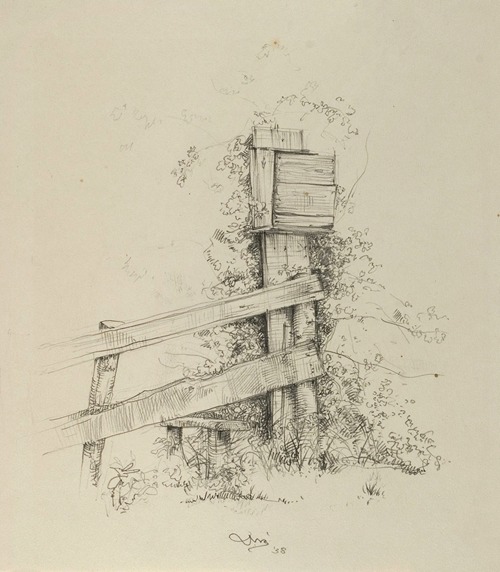 Bergen; de oude brievenbus van boerderij Corries-Hoeve aan de Groeneweg, brievenbus