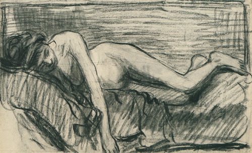 Augustine Pautre naakt, ziek te bed