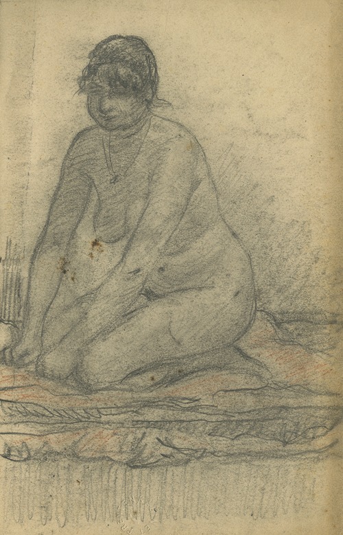 Geknield naakt