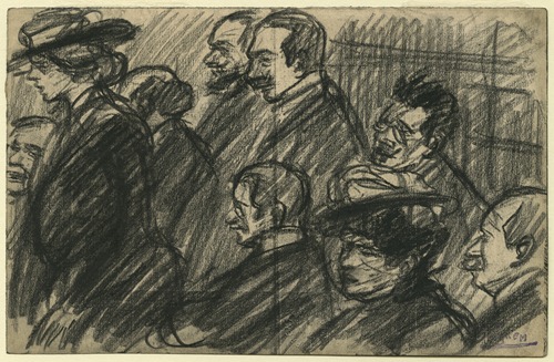 In de schouwburg