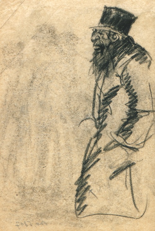 Man met baard en hoed