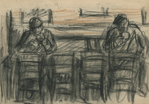 Twee mannen in een havenkroeg