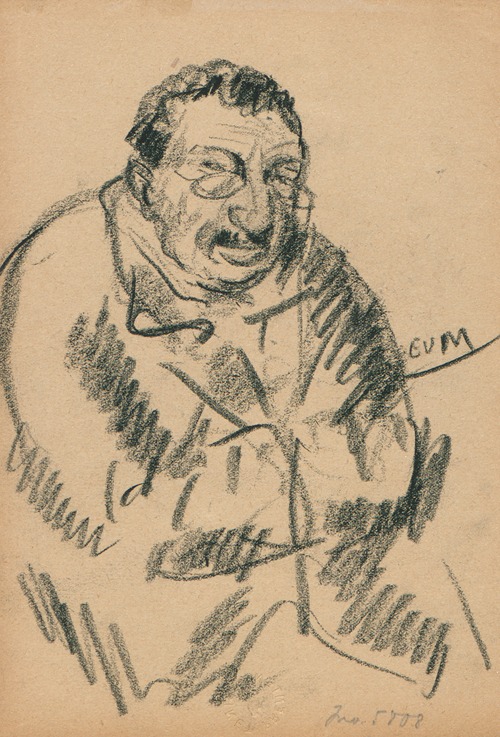 Wandelende man in profiel