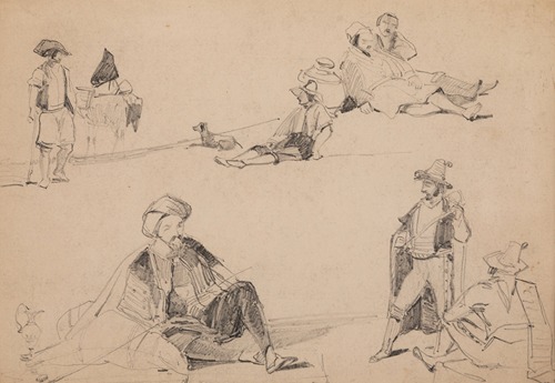 Figure studies in costume