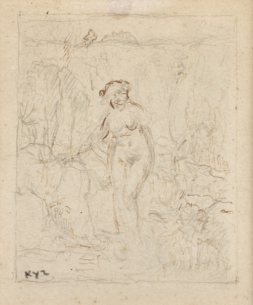 Nu dans un paysage
