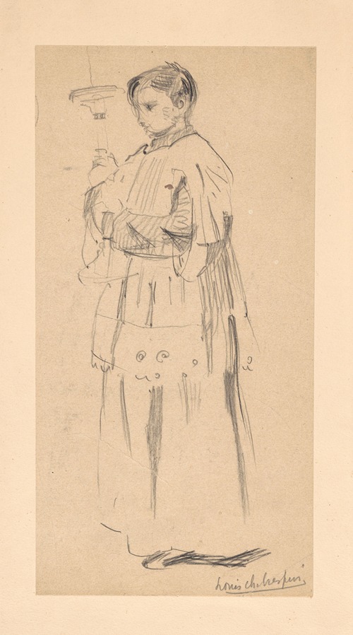 Altar servant carrying a candelstick