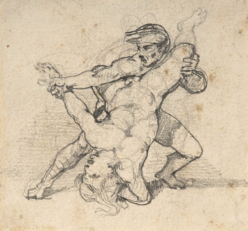 Two wrestlers