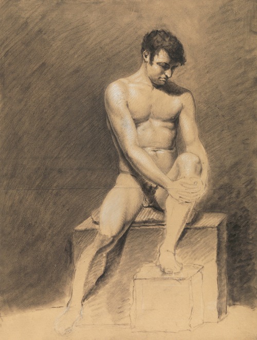 Seated nude