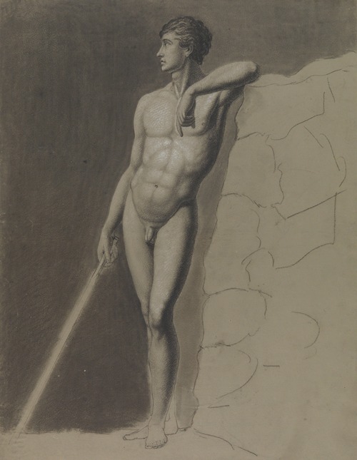Standing male nude
