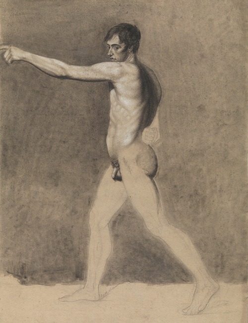 Standing male nude