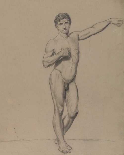 Standing male nude