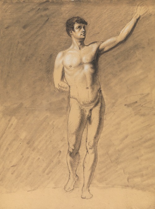 Standing male nude