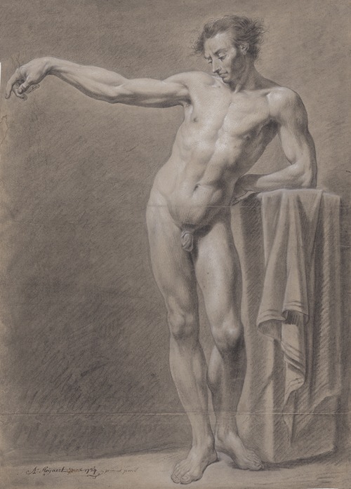 Standing male nude