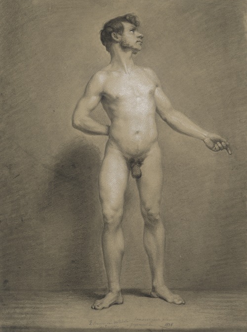 Standing male nude