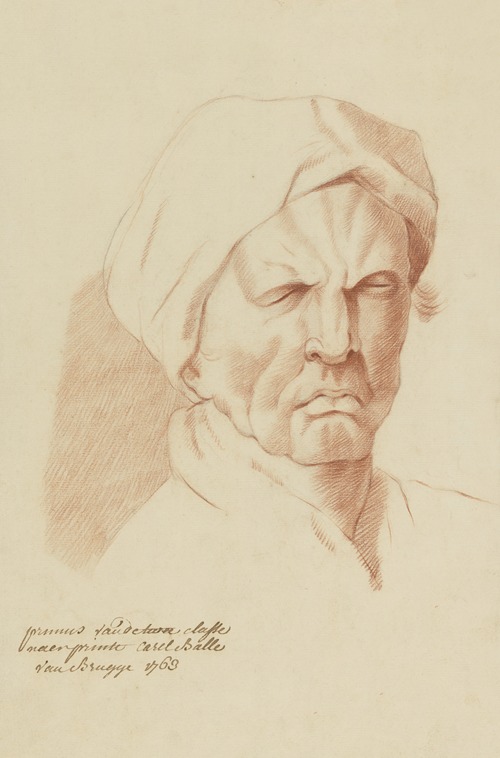 Head of a crying man