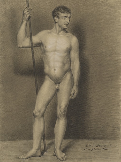 Standing male nude