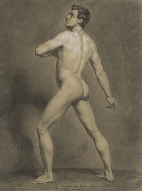 Standing male nude