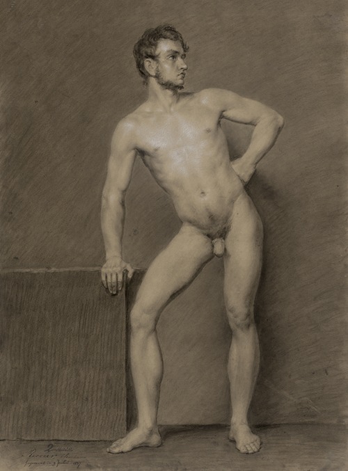 Standing male nude