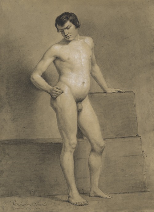 Standing male nude