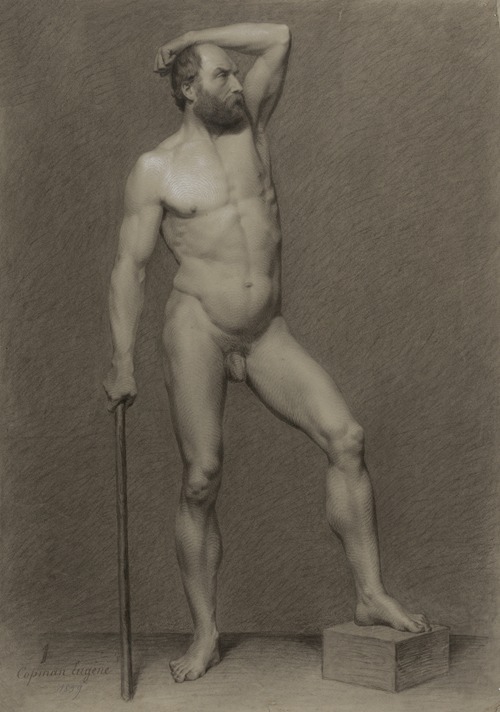 Standing male nude
