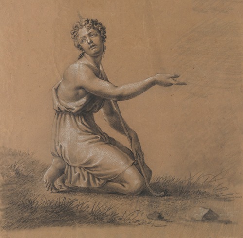 Knielende figuur
