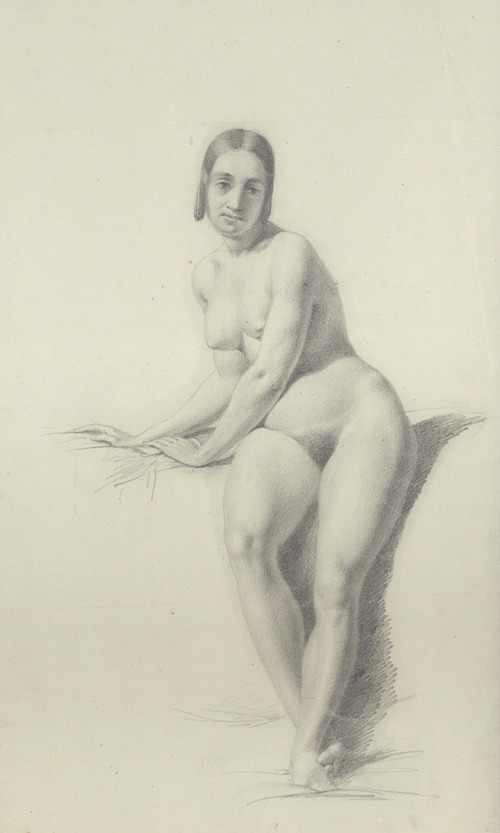 Seated female nude