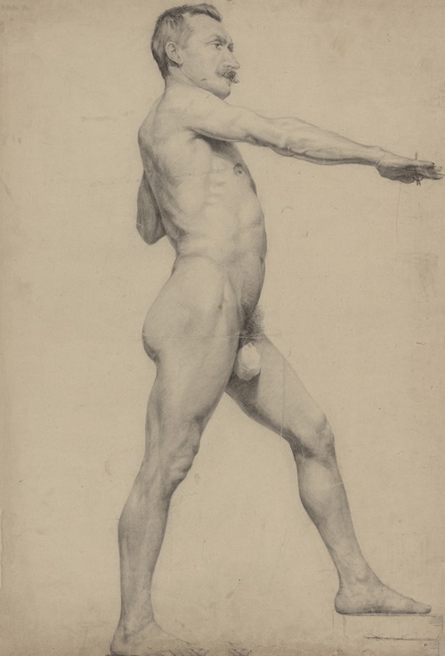 Standing male nude