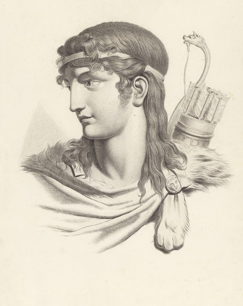 Bust of a huntsman