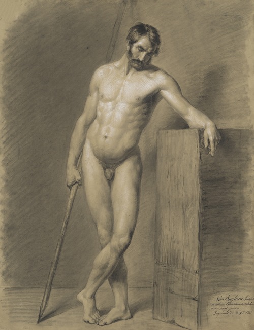 Standing male nude