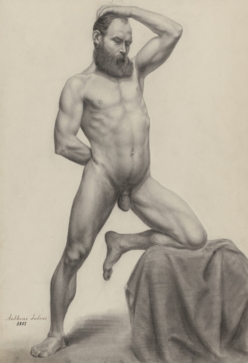 Standing male nude