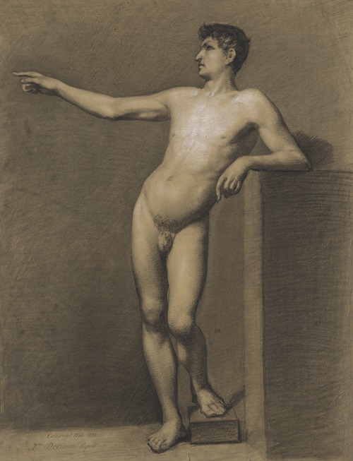 Standing male nude