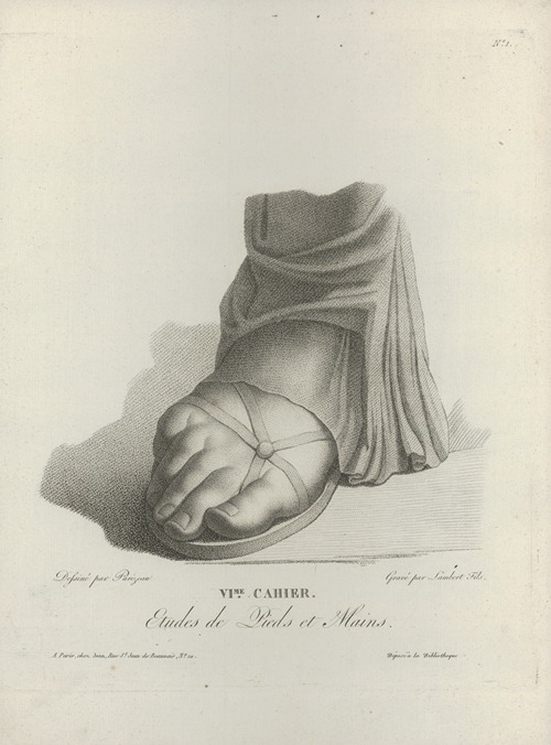 Study of a foot in a sandal
