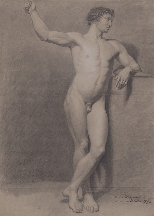 Standing male nude