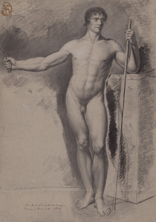 Standing male nude