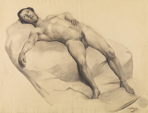 Reclining male nude
