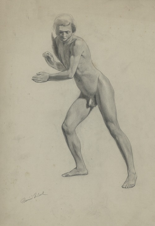 Academic nude of a standing man