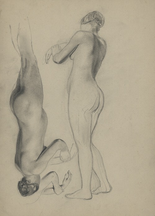 Academic nude of a standing woman