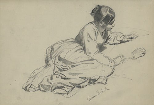 Young woman, lying down