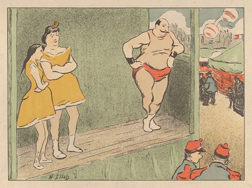 Design for Theater Program for The Grapnel and The Emancipated from Les Programmes du Théâtre-Libre