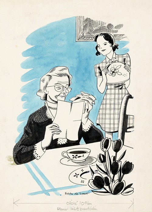 Oudere vrouw leest een brief