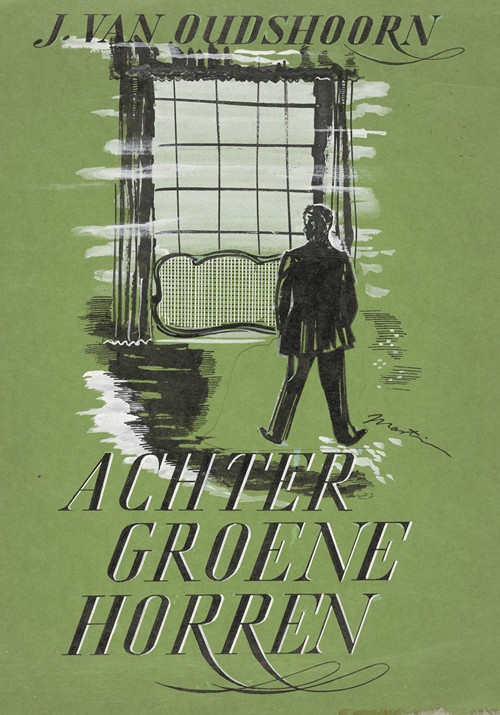 Bandontwerp voor; J. van Oudshoorn, Achter groene horren, 1943-1945
