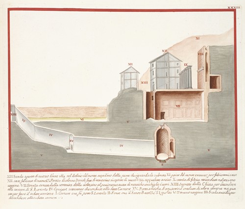 XII strada aperta di nuovo l’anno 1684, nel monte esquilino dalla porte che viguarda la suburta. […]