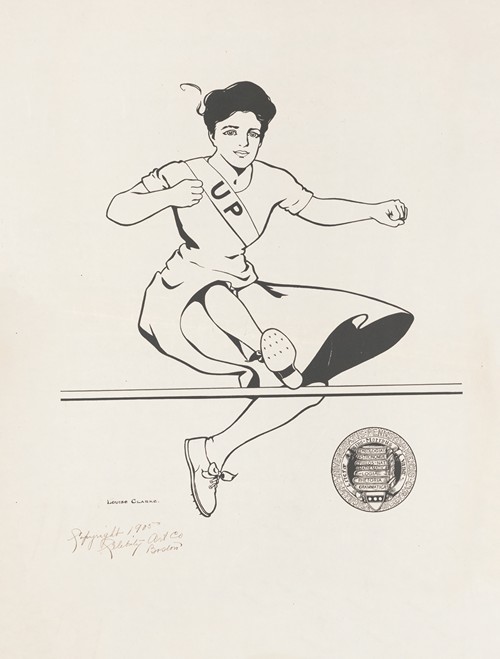 Female track athlete, University of Pennsylvania (1905)