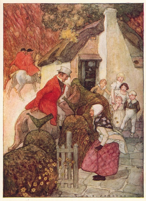 When she saw sir john she curtsied very low