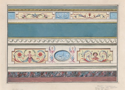 Design for the Decoration of a Cornice and Dado with Neoclassical Motifs