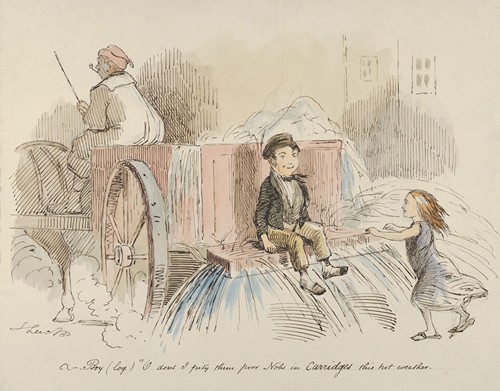 Boy (loq.) O don’t I pity them poor Nobs in Carriages this hot weather