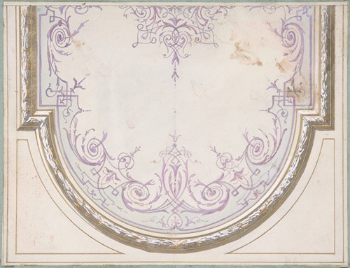 Design for Ceiling of the Duchess of Newcastle’s Petit Salon, Hôtel Hope (1867)
