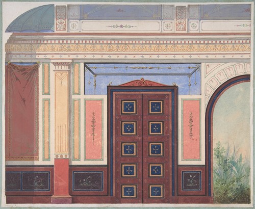 Design for Elevation of Ceiling and Wall, Deepdene, Dorking, Surrey