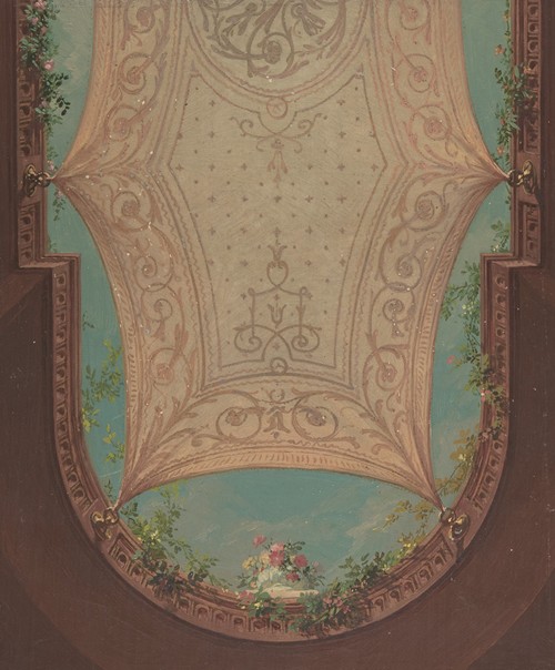 Design for Gallery Ceiling, Hôtel Cottier