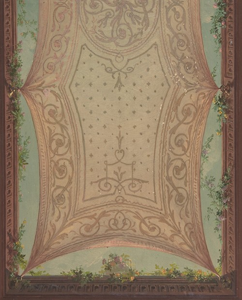 Design for Gallery Ceiling, Hôtel Cottier